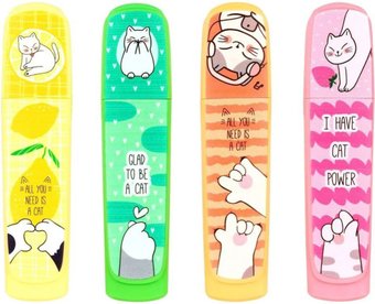 Набор текстовыделителей Meshu Cat's Paw MS_76351 (неоновые, 4 цвета)