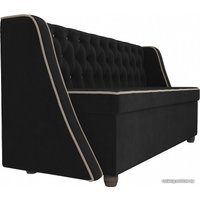 Диван Лига диванов Лофт 104552 (велюр, черный)