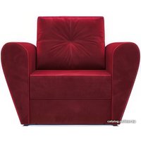 Кресло-кровать Мебель-АРС Квартет (бархат, красный Star Velvet 3 Dark Red)