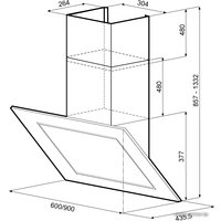 Кухонная вытяжка Krona Lina 600 White 4P-S