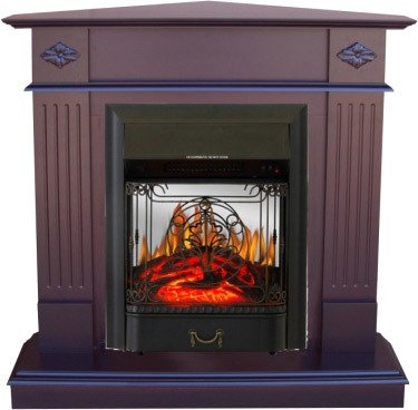 

Каминокомплект Smolcom Brighton Corner STD-ASP с Majestic FX M Black (махагон коричн.)