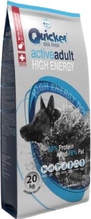 

Сухой корм для собак Quicker Premium Adult Active High Energy с мясом и рыбой 20 кг