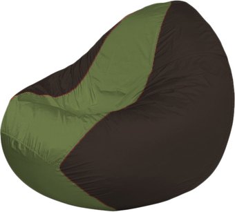 Кресло-мешок Flagman Classic K2.1-150 (коричневый/оливковый)