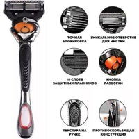 Бритвенный станок Glamify 5 касет