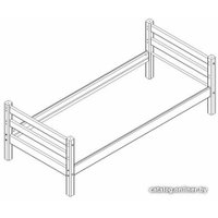 Кровать Мебельград Соня пакет №1 (без основания, массив сосны белый)