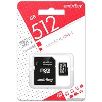 Карта памяти SmartBuy microSDXC SB512GBSDCL10-01 512GB (с адаптером) в Лиде