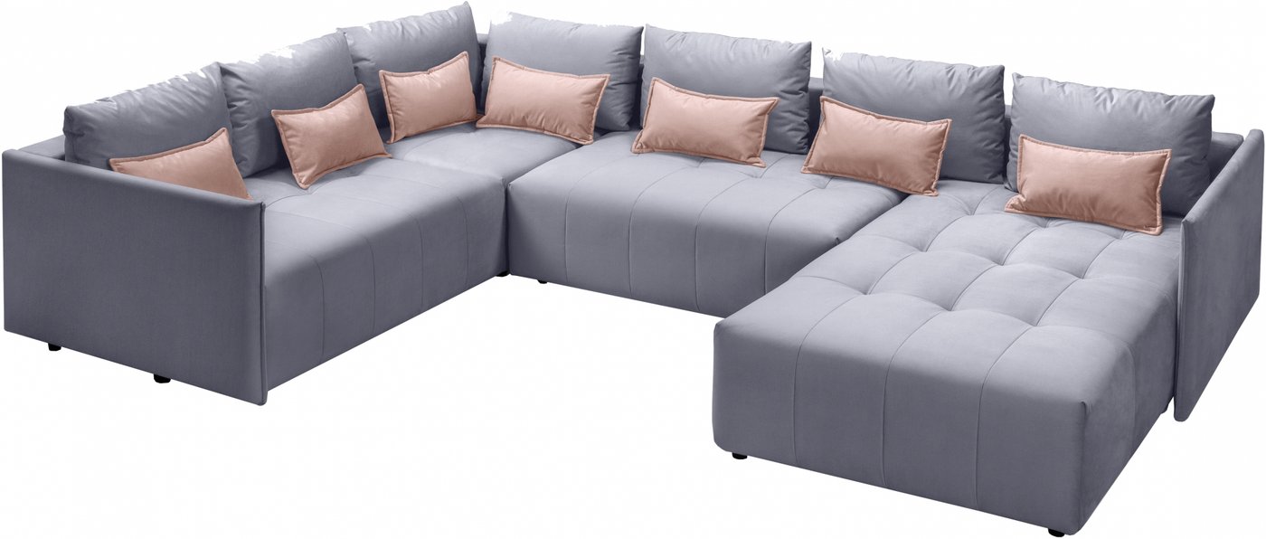 

П-образный диван Mio Tesoro Чилетти (Velutto 65/Velutto 12)