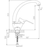 Смеситель Valfex Lyra Chrome VF.4163-2