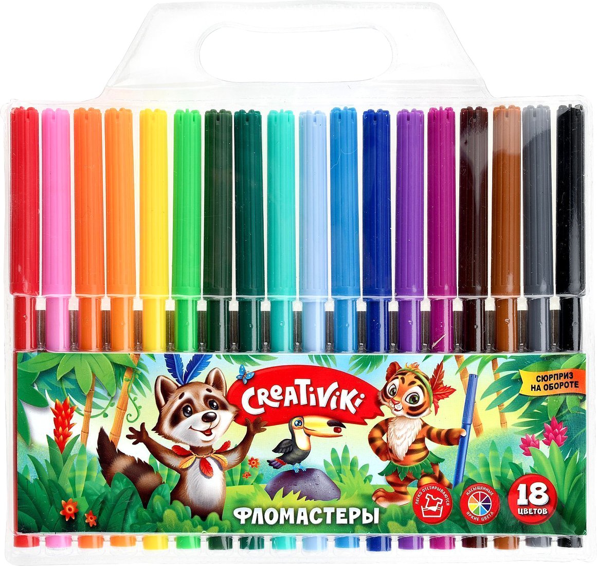 

Фломастеры Creativiki ФЛВ18КР (18 цветов)