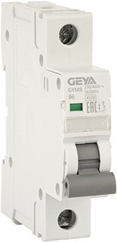 

Выключатель автоматический GEYA GYM8 1P 6А B 4.5кА GYM81P6B