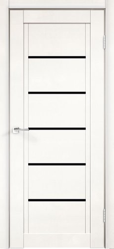 Межкомнатная дверь Velldoris Next 1 80x200 (белый эмалит, лакобель черный)