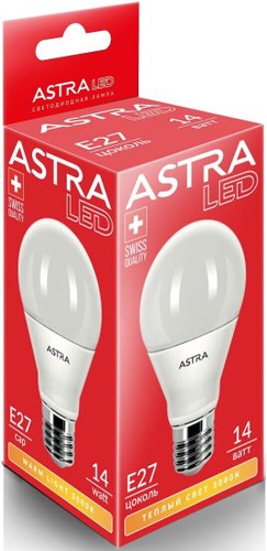 Светодиодная лампочка Astra LED A60 14W E27 3000K