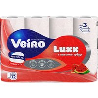 Туалетная бумага Veiro Luxx 3-слойная (12 рулонов)