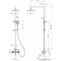 Душевая система  Deante Temisto NAC N1QT