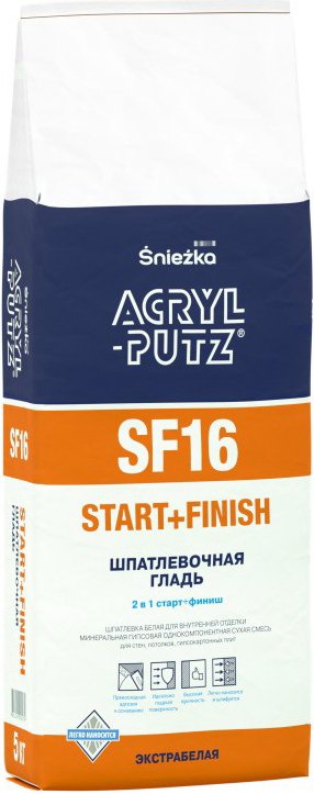 

Шпатлевка Sniezka Acryl-Putz SF16 5 кг