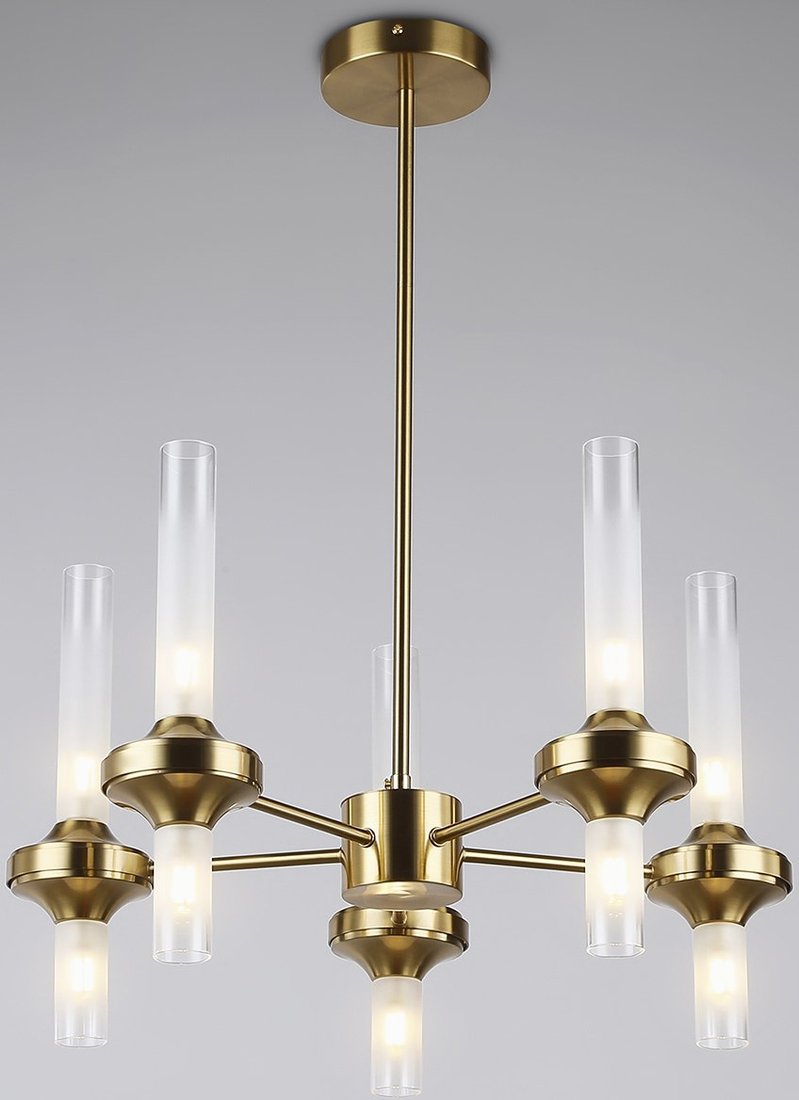 

Подвесная люстра Ambrella LH55358/10 BS/CL (латунь/прозрачный)