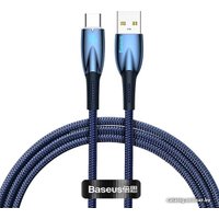 Кабель Baseus Glimmer Series Fast Charging Data Cable USB Type-A - Type-C 100W CADH000503 (2 м, синий)