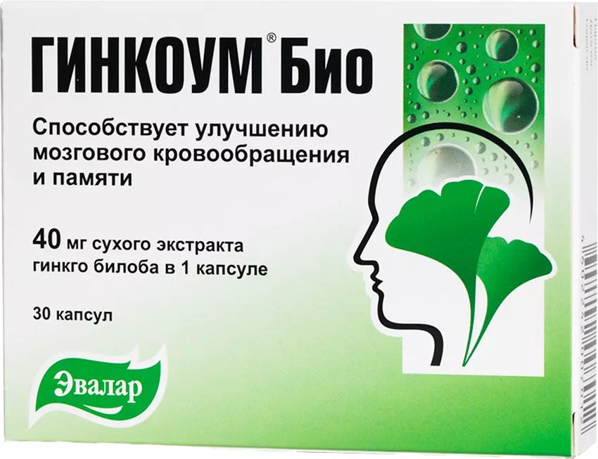БАД Эвалар Гинкоум Био (30 таблеток)