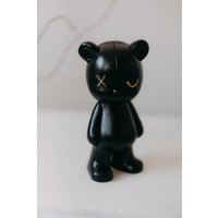 Статуэтка К.РАМА Мишка кожаный Kaws & Bearbrick (черный)