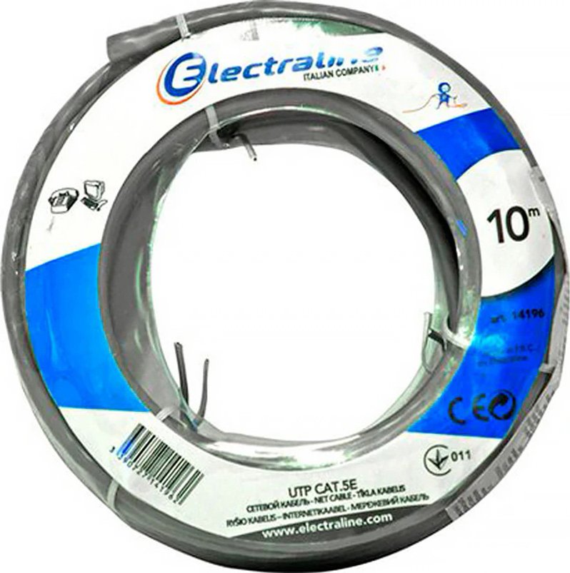 

Кабель Electraline 14196 (10 м, серый)