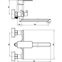 Смеситель Wellerein Drift 21DF31