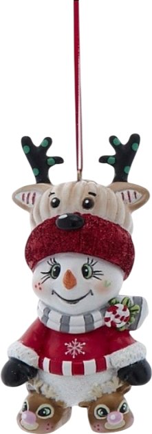 

Елочная игрушка Kurt S. Adler Christmas 2025 Снеговик D4649