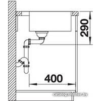Кухонная мойка Blanco Andano 400-IF/A (с клапаном-автоматом)
