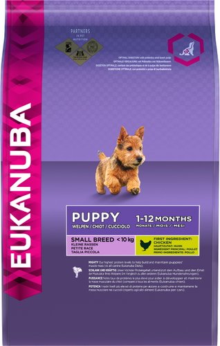 Сухой корм для собак Eukanuba Puppy Small Breed 10 кг