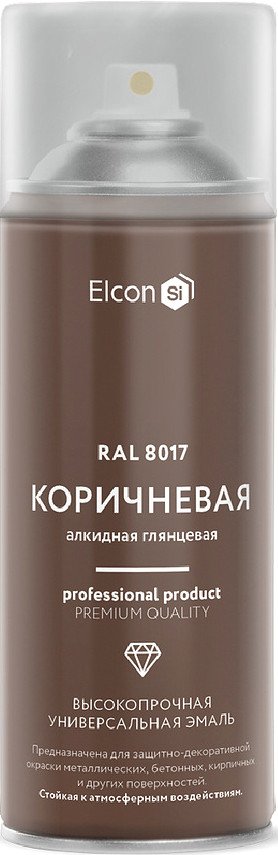 

Эмаль Elcon Универсальная алкидная RAL 8017 0.52 л (глянцевый коричневый)