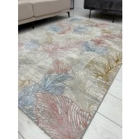 Ковер для жилой комнаты Radjab Carpet Амальфи Прямоугольник A4341A (1.6x2.3, Pink/White)