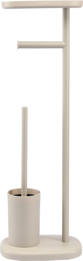 Держатель для туалетной бумаги и ершика Bergenson Bjorn Slim BB0000947 (светло-серый)
