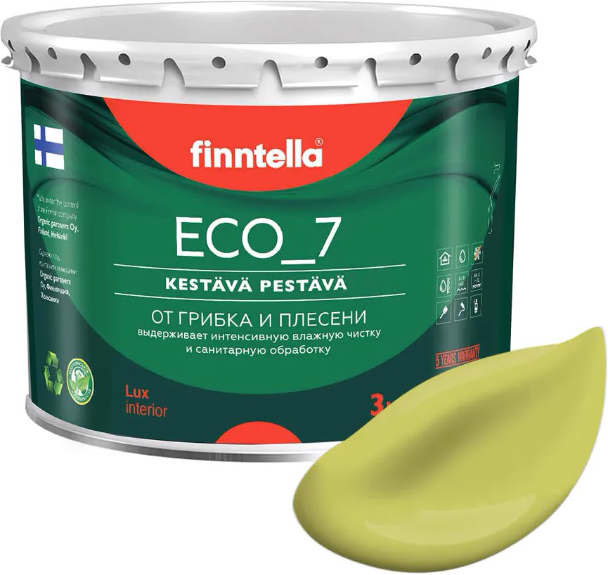 

Краска Finntella Eco 7 Lahtee F-09-2-3-FL031 2.7 л (светло-зеленый)