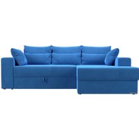 Угловой диван Mebelico Майами 15 114914 (правый, велюр, голубой)