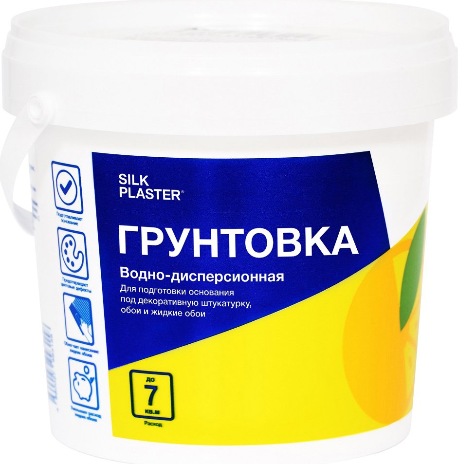 

Водно-диспрессионная грунтовка Silk Plaster для жидких обоев 0.8 л