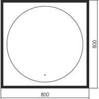 Зеркало Abber See AG6117SCRB