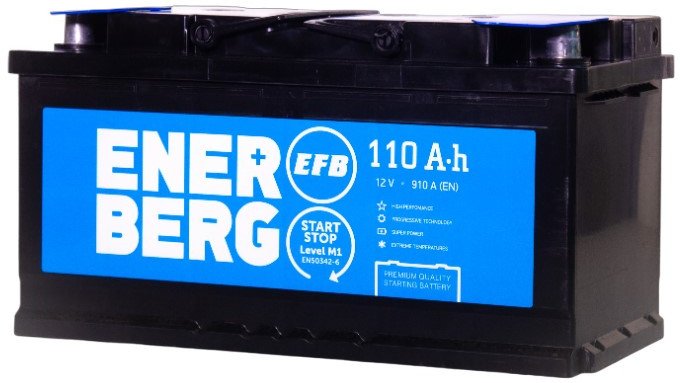 

Автомобильный аккумулятор Enerberg 6СТ-110R EFB R+ (110 А·ч)