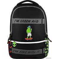 Школьный рюкзак Феникс+ Инопланетянин 59319 (черный)