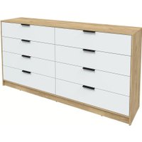 Комод Интерлиния Концепт КТ-К197 (белый платинум/дуб золотой)