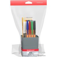 Настольный набор Erich Krause Base Ice Metallic 55695 серебряный (18 предм)