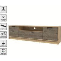 Тумба Интерлиния ТВ Концепт КТ-ТВ4-50 (дуб веллингтон/дуб золотой)