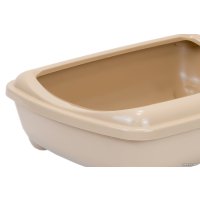 Туалет-лоток Zoom Четвертый с рамкой глубокий 2904беж (бежевый)