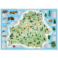 Пазл Белкартография Животный и растительный мир Беларуси 3D (картонный)