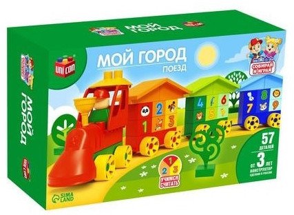 

Конструктор Соломон Поезд. Мой город 7045754