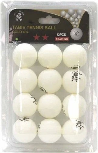 Мяч для настольного тенниса Giant Dragon Training Gold (2 звезды, 12 шт)