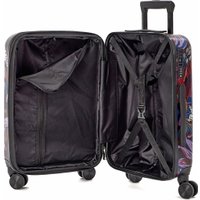 Чемодан-спиннер L'Case RIO-S 42/48 л (принт цветы)