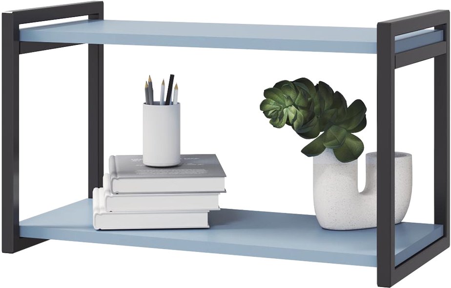 

Полка MLK Стич 600x360 (черный/серо-голубой)