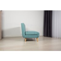 Диван DiArt Элли 1200 (велюр Selfie aquamarine/ножки светлые)