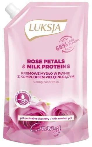 Luksja Крем-мыло Creamy роза и протеин. молоко 400 мл (см. блок)