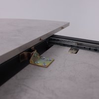 Кухонный стол Lepremo AV 1106 МДФ раздвижной D1000-1350x750 (Ароза светлая/черный)