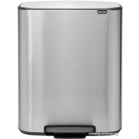 Система сортировки мусора Brabantia Bo Pedal Bin 2 x 30 л (стальной матовый)